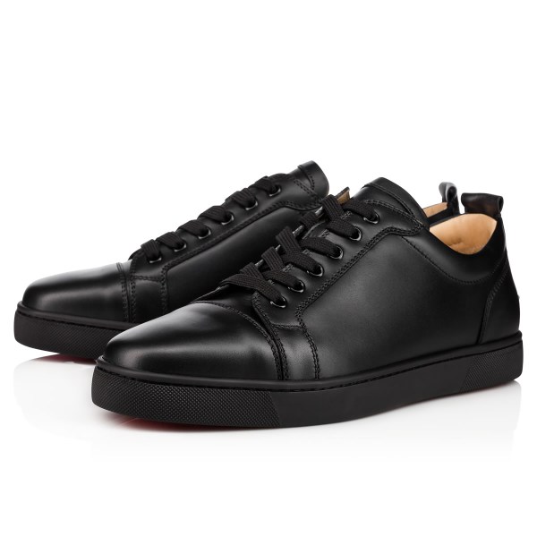 Black Men's Christian Louboutin Louis Junior Low Top Sneakers | jgfs49uH