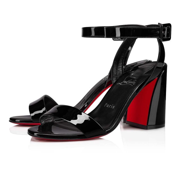 Black Women's Christian Louboutin Miss Sabina Sandals & Slides | JTViNELJ