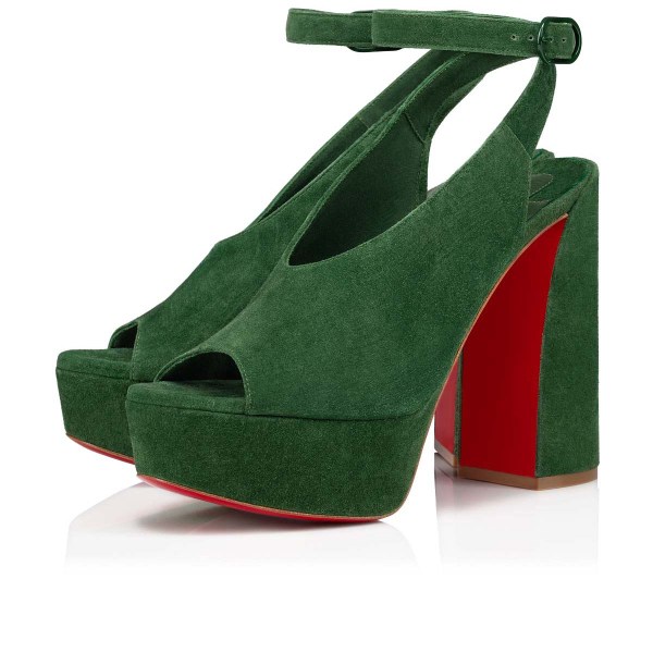 Green Women's Christian Louboutin Movida Irina Platforms | 6luT9kcn