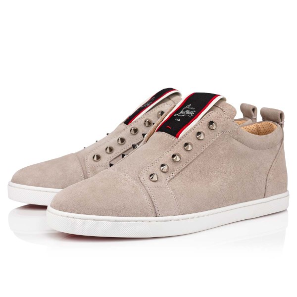 Grey Men's Christian Louboutin F.A.V Fique A Vontade Low Top Sneakers | lHDVuOiU