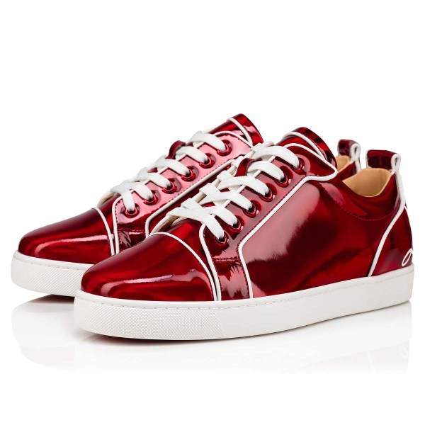 Red Men's Christian Louboutin Fun Louis Junior Low Top Sneakers | jcjemTHt