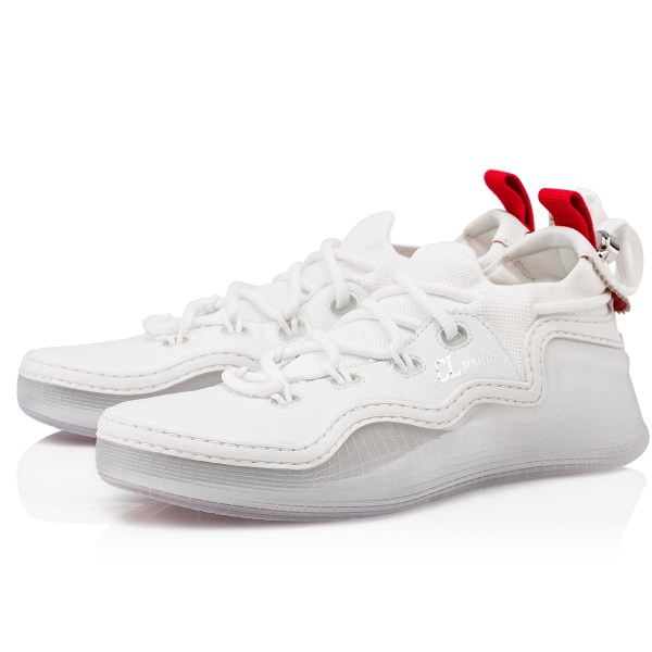 White Men's Christian Louboutin Arpoador Man Low Top Sneakers | NlM46sXn
