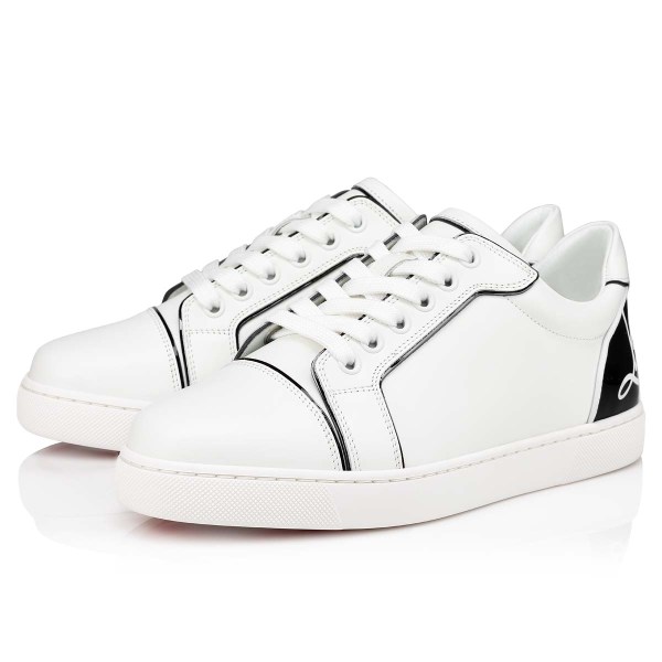 White Women's Christian Louboutin Fun Vieira Sneakers | Bkrdz2it