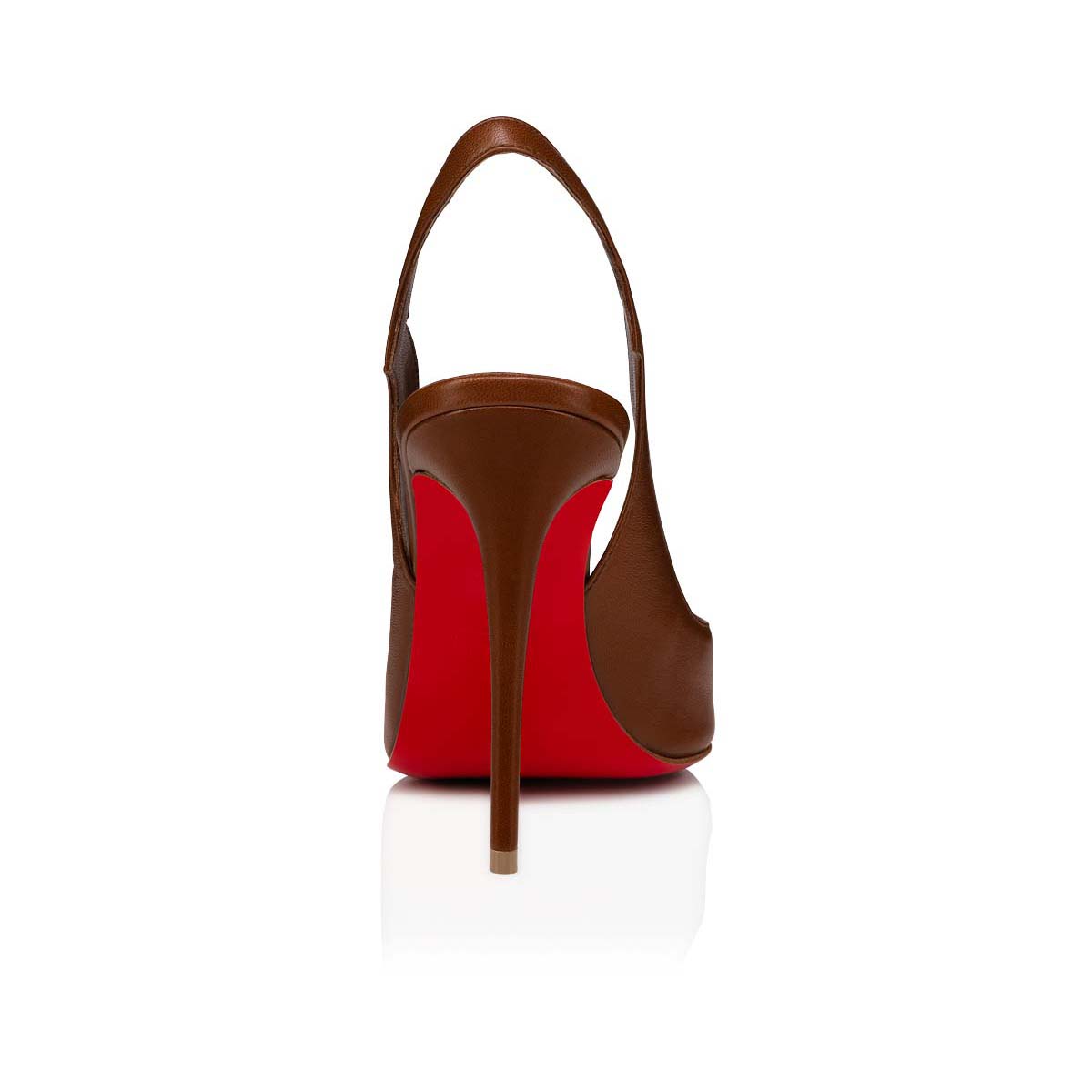 Beige Women's Christian Louboutin Hot Chick Sling Heels | o4nfmslA