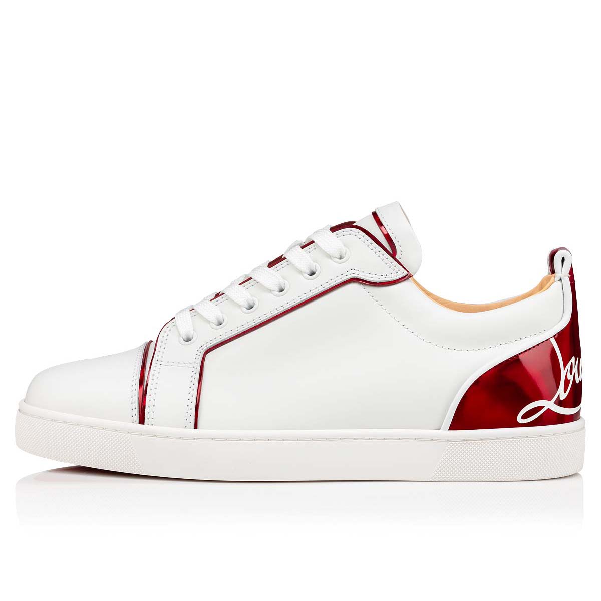 White Men's Christian Louboutin Fun Louis Junior Low Top Sneakers | wZuP0mgc