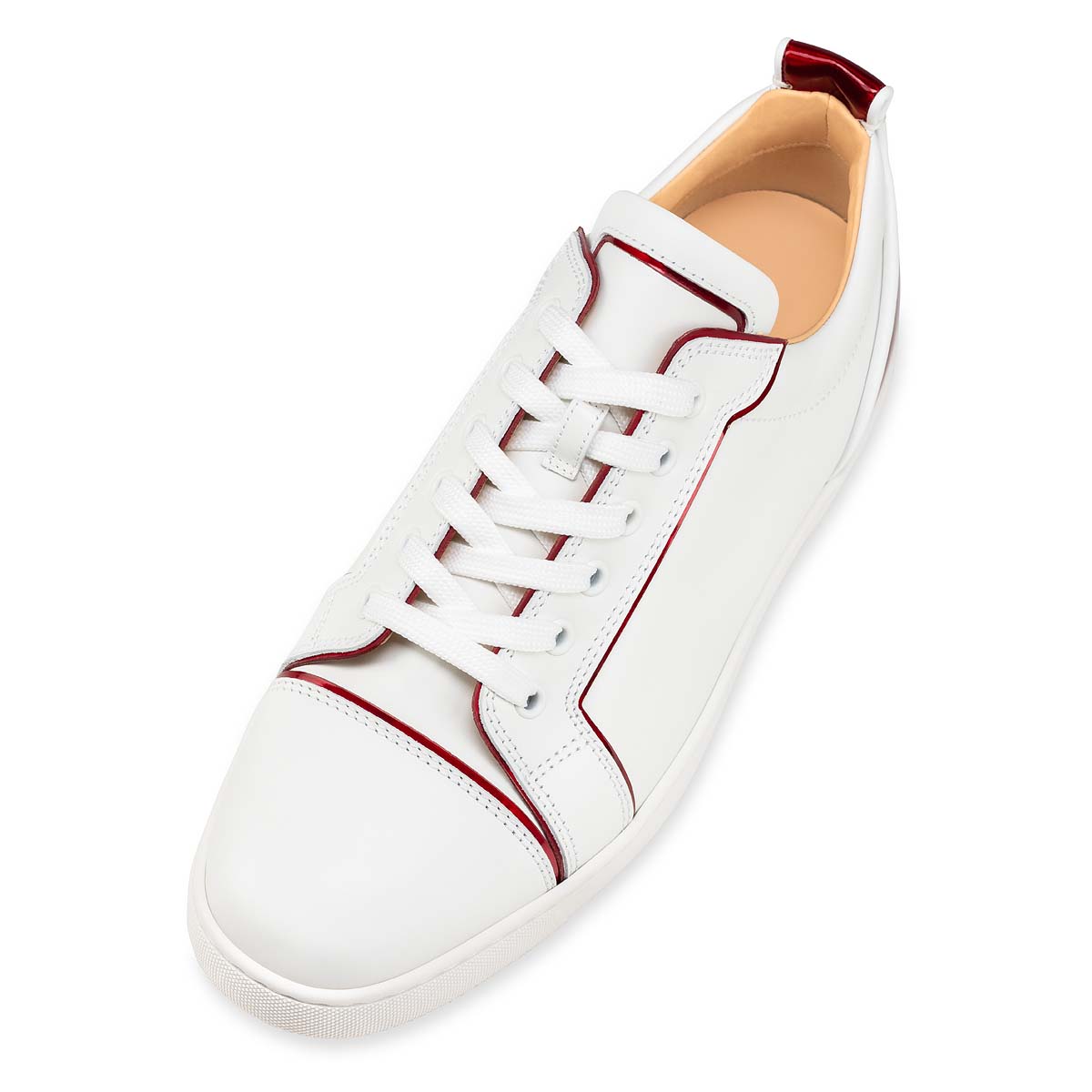 White Men's Christian Louboutin Fun Louis Junior Low Top Sneakers | wZuP0mgc