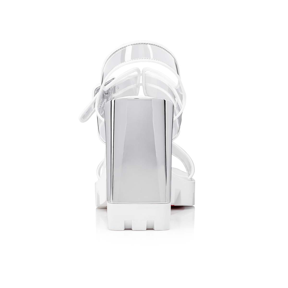 White Women's Christian Louboutin Duniss Lug Sandals & Slides | D8j3pF62