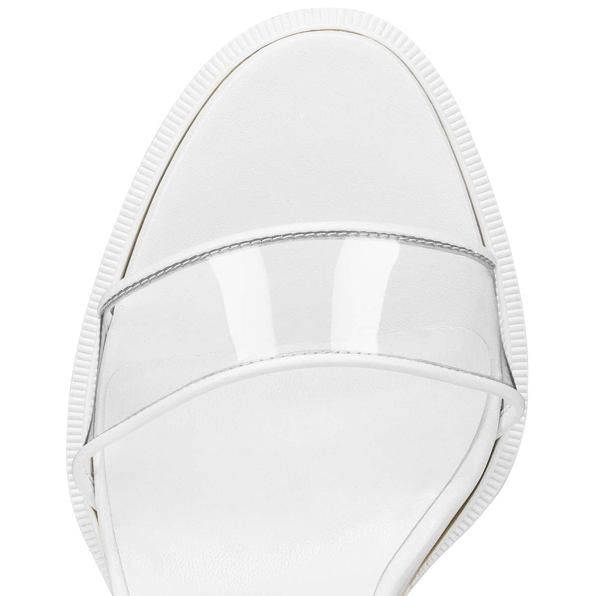 White Women's Christian Louboutin Duniss Lug Sandals & Slides | D8j3pF62